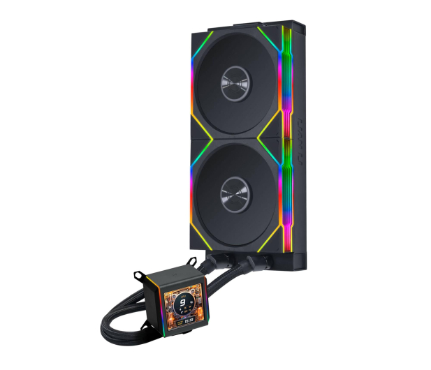 Lian Li Galahad II LCD 280 TL Wireless Black 2x140mm - 1486797 - zdjęcie 2